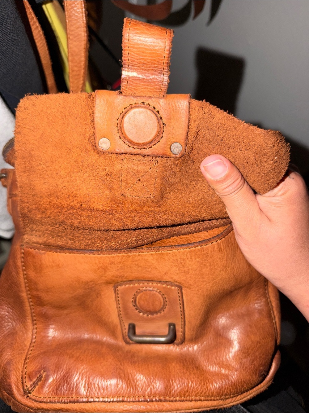 HARBOUR 2nd Brown Leather Crossbody Bag with Anchor Charm - Picture 6 of 6